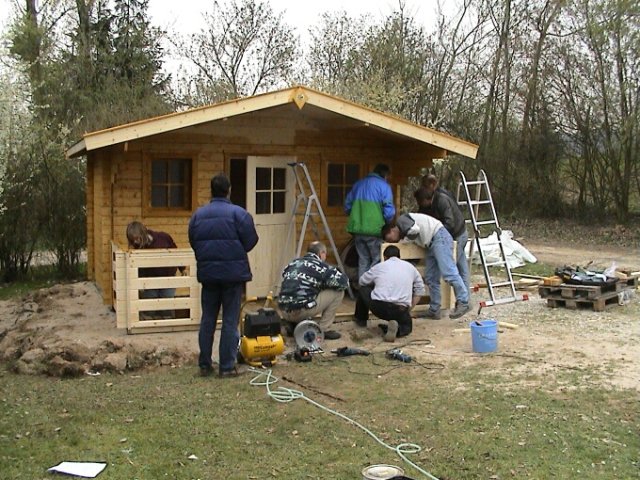 Veranda und Tür